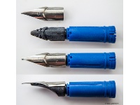 Nib with ink feed<br />and Pelikan-thermic-regulator Nib with ink feed<br />and Pelikan-thermic-regulator