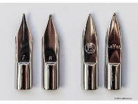 Stainless steel nibs (left) Level 65<br />and (right) Level L5 black Stainless steel nibs (left) Level 65<br />and (right) Level L5 black