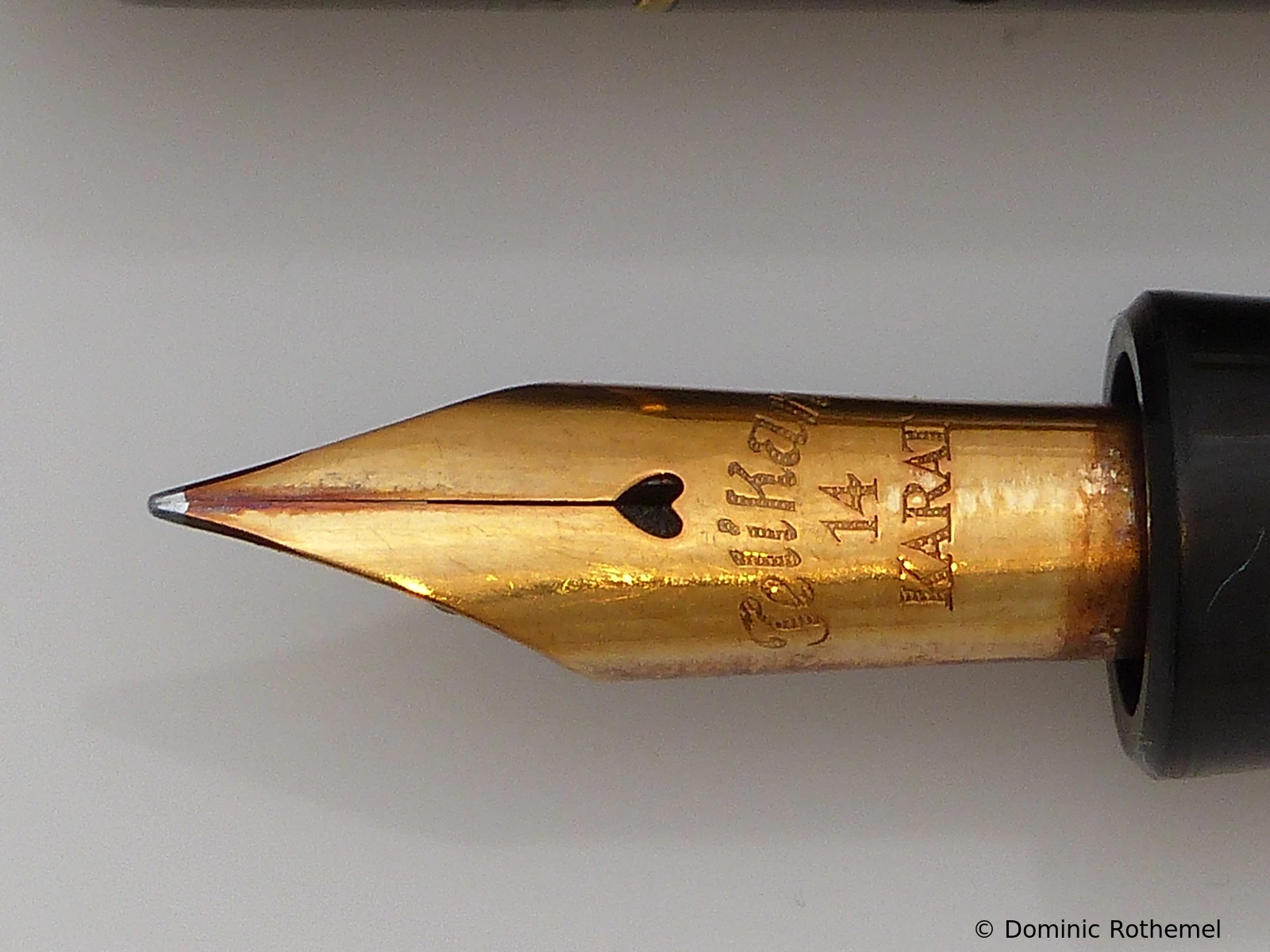 Heart hole nib without nib size imprint Heart hole nib without nib size imprint