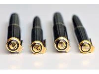 Set of the 800 Series, Rollerball and Push button pencil with grey logo.