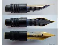 The nib section of the  Merz & Krell is´nt comparable with the Pelikan production. The feed differs and the thread is smaller. © Otto Lütkemeyer