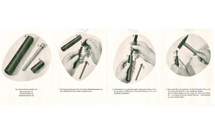 Pelikan dismantling instruction - page two